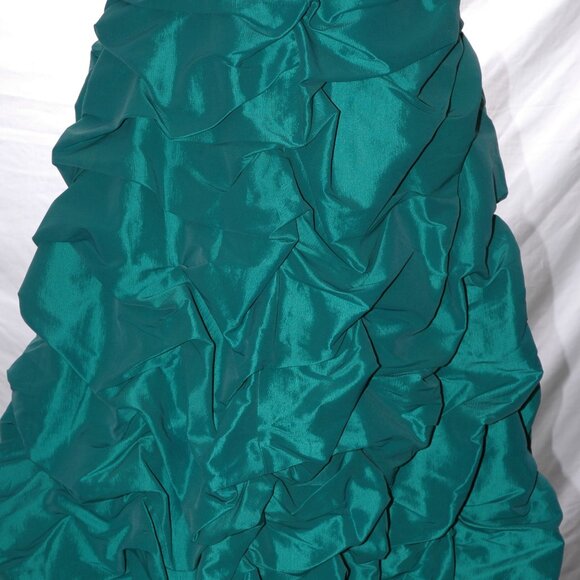 JOVANI Prom DRESS Emerald STRAPLESS Grad Gown Pageant Gala Wedding Formal NWT 10 - Picture 10 of 14